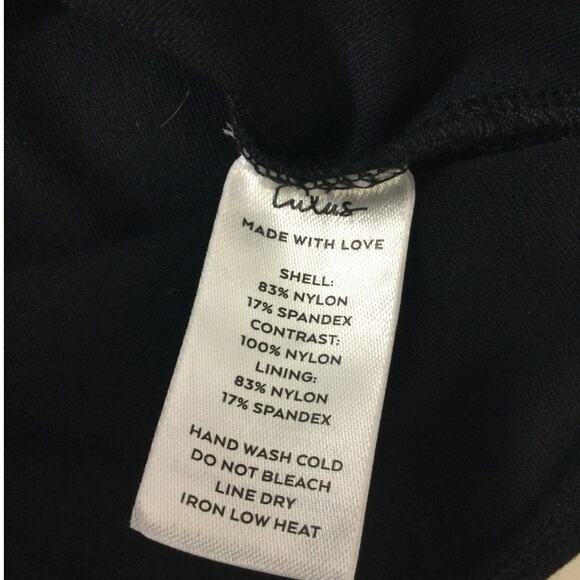 LULU'S SZ M Thoughtful Charm Black Swiss Dot Tie-Strap Bodysuit NEW B116 - Picture 10 of 10